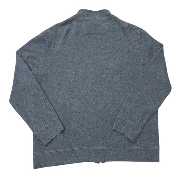 Faconnable Mens Size XXL Full Zip Jacket Sweatshirt Sweater Cotton Gray Casual - Picture 2 of 7